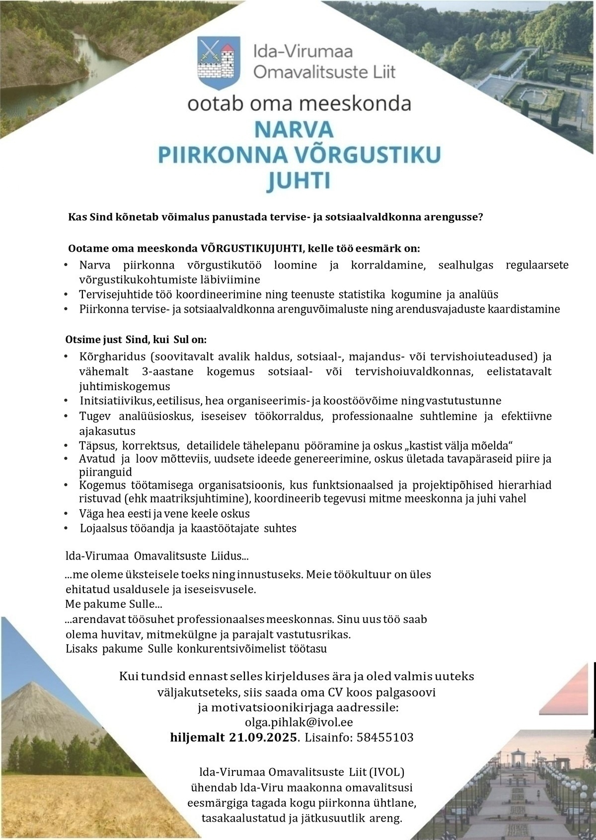 Liitu meie meeskonnaga – kandideeri võrgustiku juhiks Narvas